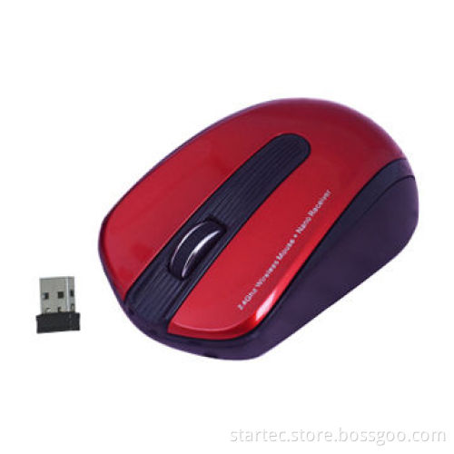 Wireless optical mouse, assembled with high-end metal scroll
